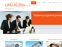 Tablet Screenshot of dmjklima.sk